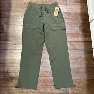 Eddie Bauer Green Utility Fleece lined Joggers